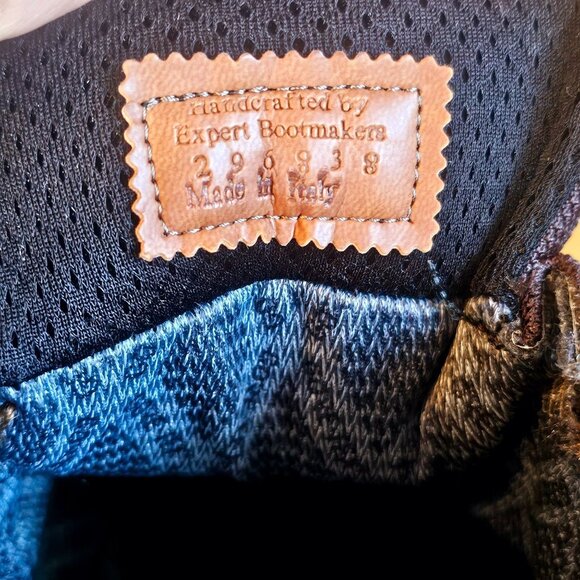 L.L.Bean Mens Gore-Tex Brown Suede Hiking Boots Gore-Tex VIbram Made ITALY 12 W - Picture 7 of 7